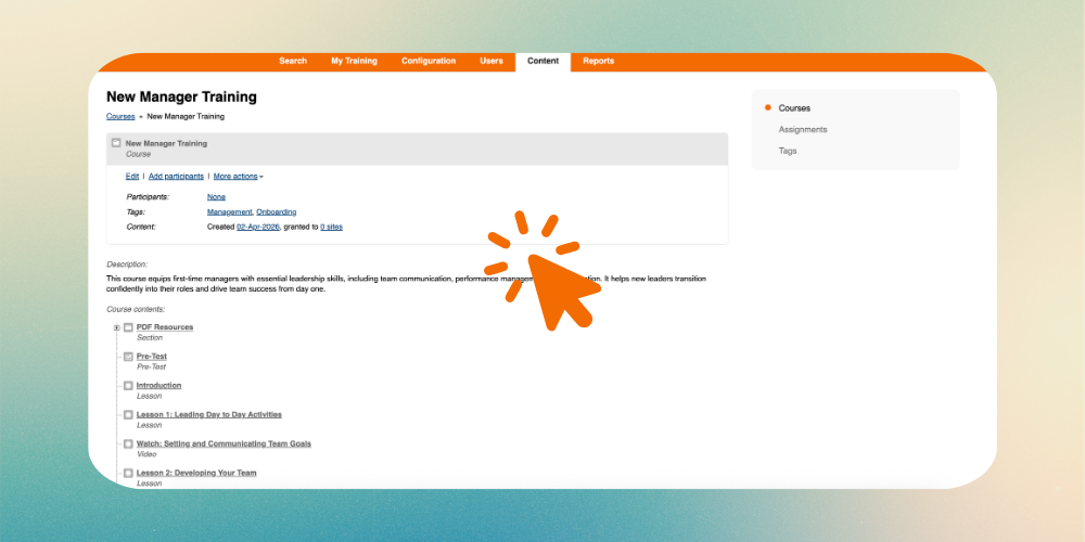 Interactive Tours Create Course