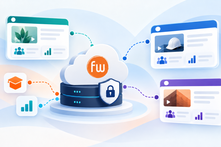 Firmwater logo centered on cloud
